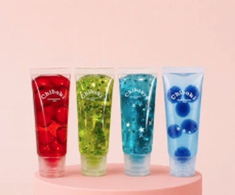 Chiboki Glitter Gel Stress Toy Sensory Squeeze Gel Tube